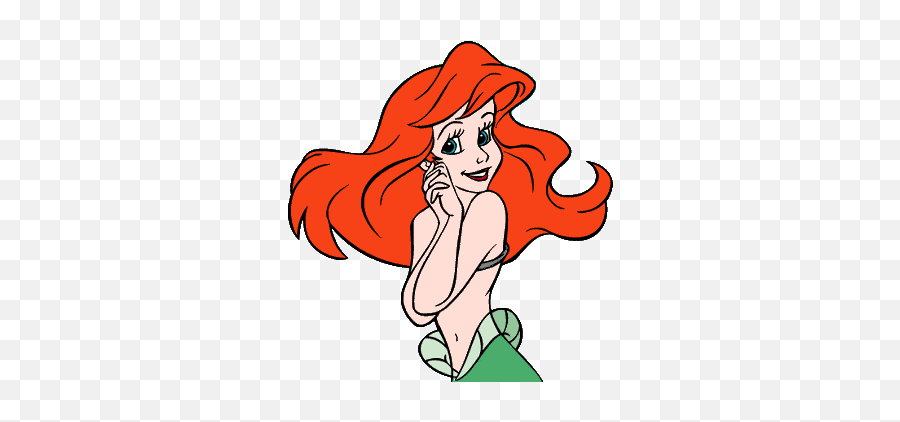 Ariel Disney Clipart Animated - Ariel Disney Clipart Emoji,Ariel Emoji