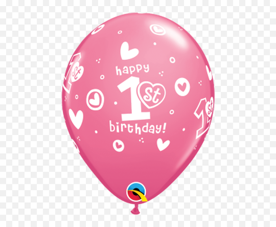Latex Balloons - Circle Birthday Png 1st Boy Balloons Emoji,Birthday Balloon Emoji