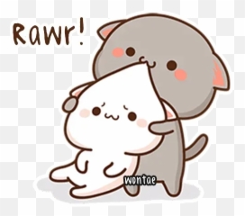 Mochi Mochi Peach Cat Whatsapp Stickers - Mochi Mochi Peach Cat Emoji,Rawr Emoji