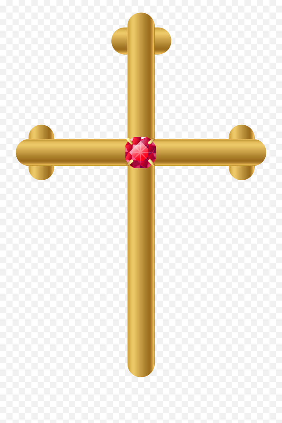 Easter Clipart Cross Easter Cross - Logo Gold Cross Transparent Background Emoji,Jesus Cross Emoji