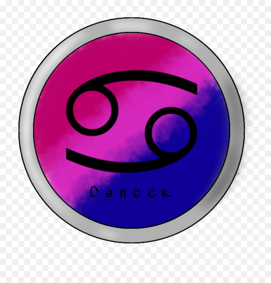 Cancer Bisexual Zodiac - Circle Emoji,Cancer Zodiac Emoji
