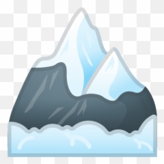 From - Snow Mountain Cartoon Png Emoji,Camping Emoji