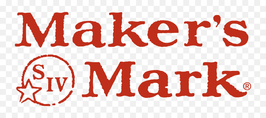 Mark Bourbon Logo Clipart - Makers Mark Logo Png Emoji,Bourbon Emoji