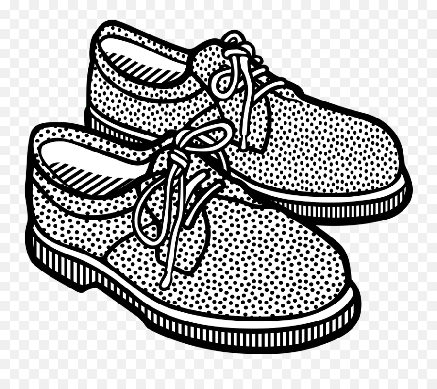Clothes Clothing Shoe - Shoes Clipart Black And White Png Emoji,Emoji Clothes And Shoes