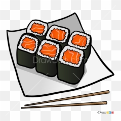 How To Draw Sushi Food - Draw Sushi Emoji,Japanese Food Emoji