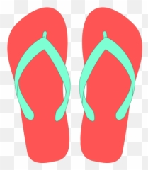 Flipflops Vector Clip Art - Flip Flop Clipart Png Emoji,Flip You Off Emoji