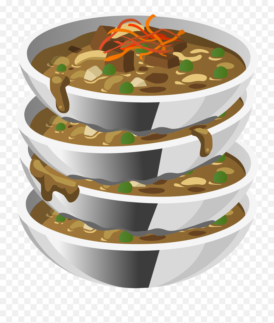 Soup Bowl Stacked Food Meal - Mangkok Bakso Png Transparan Emoji,Bowl Of Rice Emoji