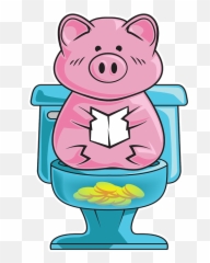 Bleed Area May Not Be Visible - Pig On Toilet Emoji,Piggy Bank Emoji