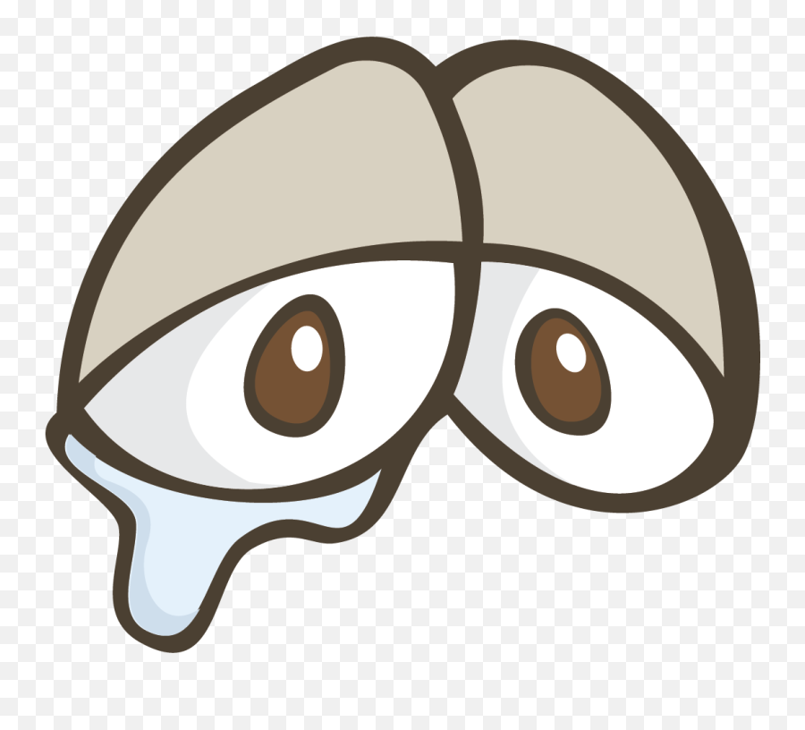 Drawing Eyeballs Comic Transparent - Sad Cartoon Eyes Crying Emoji,Eye Balls Emoji