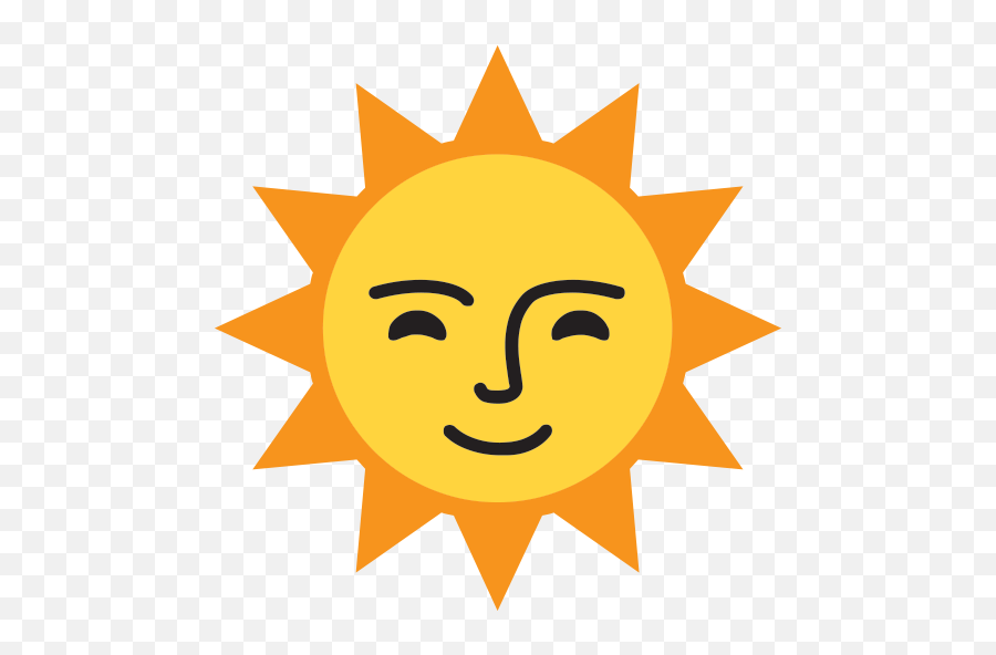 Sun With Face Emoji For Facebook Email - Visi Misi Panti Asuhan,Sun Emoticon Facebook