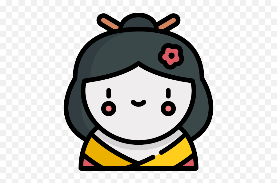 Geisha - Clip Art Emoji,Geisha Emoji