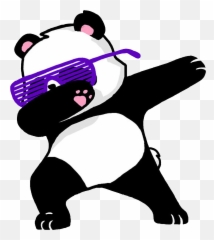 Download Dabbing Panda Mug Clipart - Fun Emoji