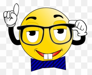 Smiley Nerd Glasses Pc Expert - Nerd Smiley Emoji,Sunglasses Emoji