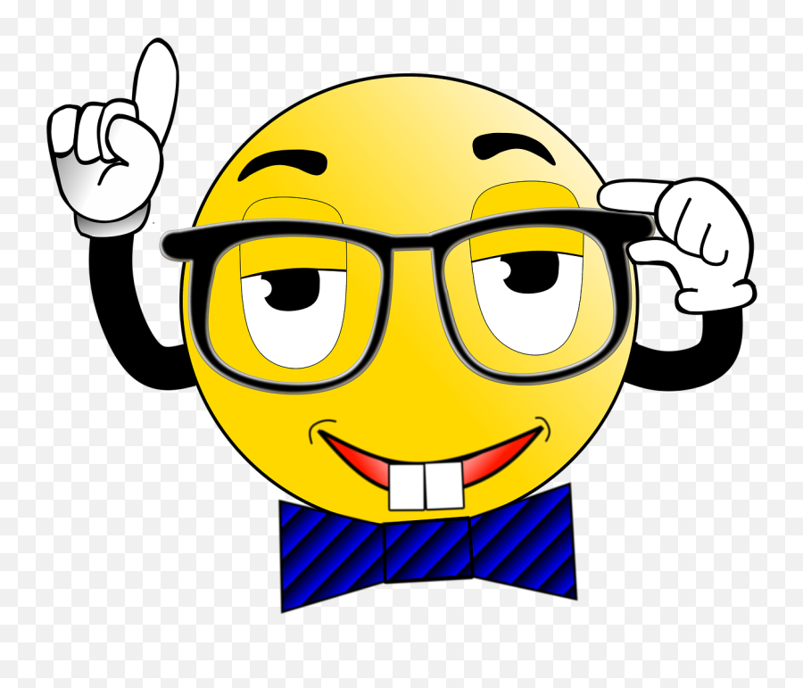Smiley Nerd Glasses Pc Expert - Nerd Smiley Emoji,Sunglasses Emoji