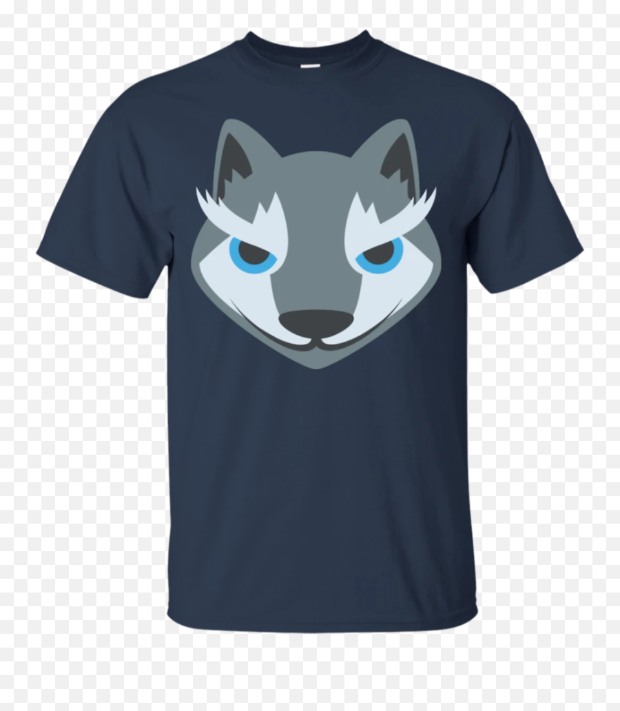 Wolf Face Emoji T - Tobirama Shirt,Wolf Emoji Png