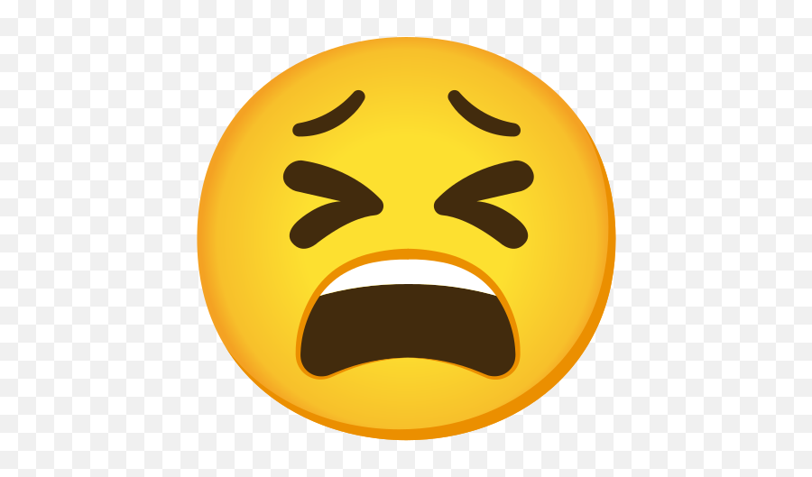 Tired Face Emoji - Distress Emoji,Tired Emoji Transparent