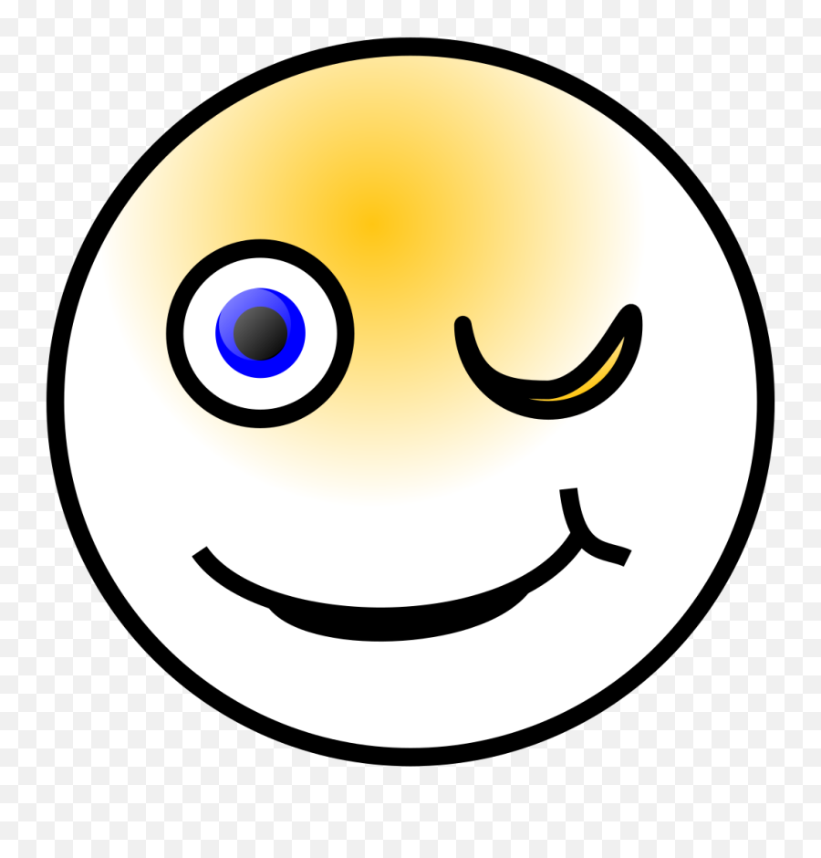 Wink Smiley Svg Vector Wink Smiley Clip Art - Svg Clipart Quotes Facebook Funny Jokes Bangla Emoji,Eye Wink Emoticon