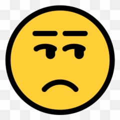 JustEmoji - Contrast Enttäuschtes Gesicht