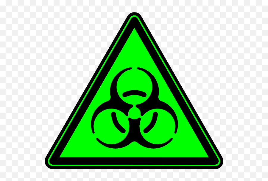 Radioactive Symbol Green Png Clipart - Transparent Green Biohazard Symbol Emoji,Radioactive Emoji
