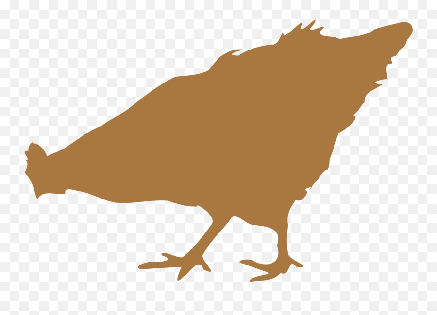 Chicken Silhouette Png - Silhueta Galinha Marrom Png Clipart Clip Art Emoji,Hen Emoji