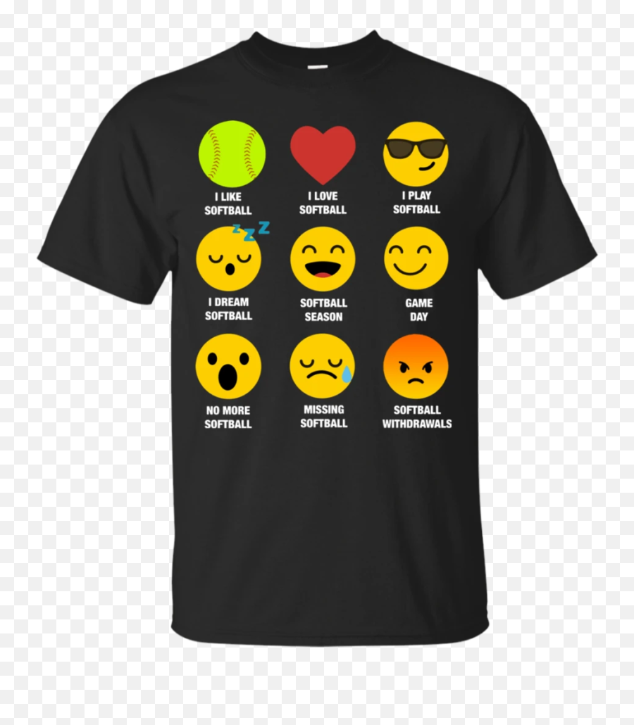I Love Softball Emoji Emoticon Team Jersey Style Graphic Men - Lord Of The Rings Parody T Shirt,Lawyer Emoji