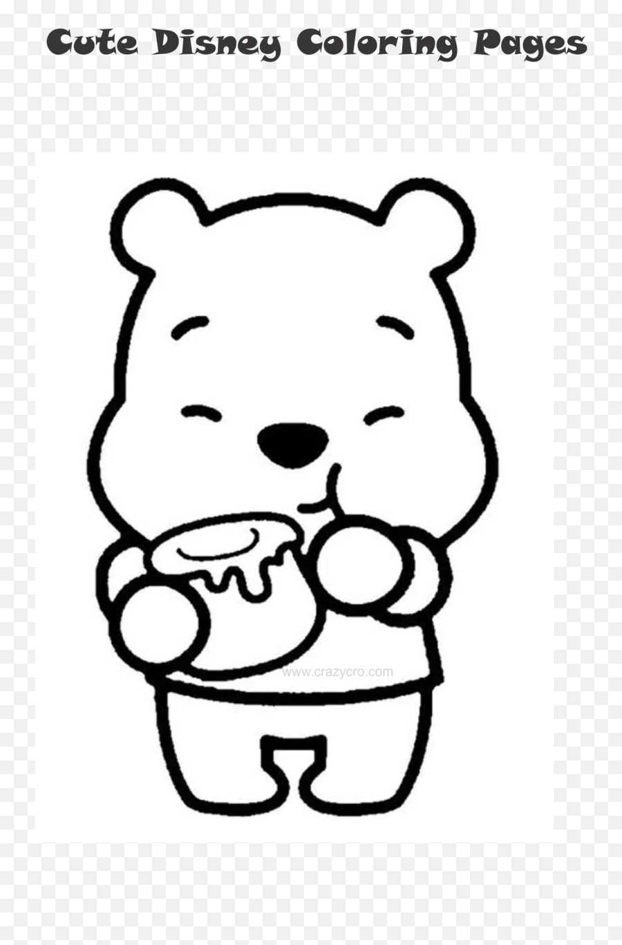 Cute Disney Coloring Page - Winnie The Pooh Coloring Pages Easy Emoji,Emoji Color Pages