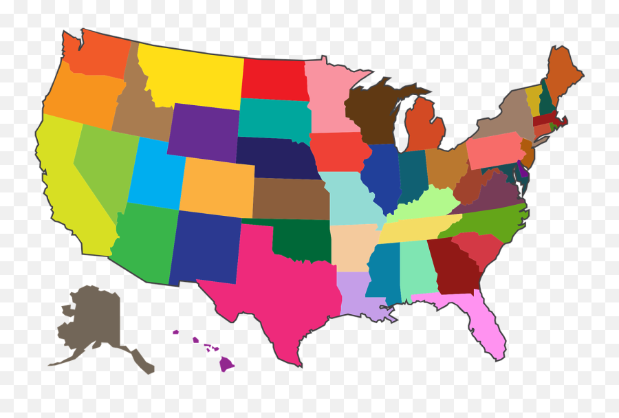 Maps Country America States Land - United States Map Transparent Emoji,Greece Flag Emoji