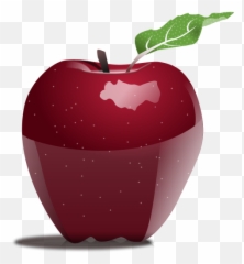 Photorealistic Vector Image Of Apple - Clipart Snow White Emoji