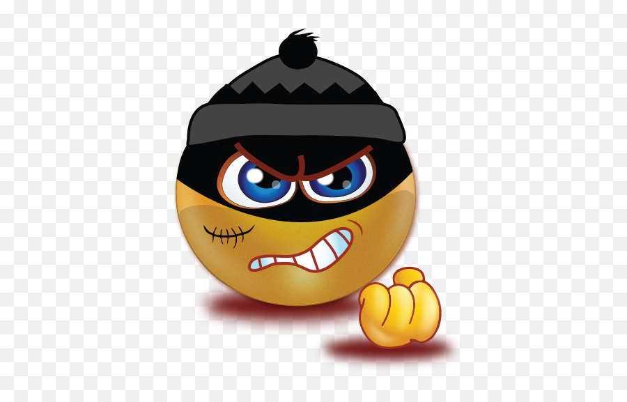 Evil Thief Ski Mask Emoji - Emoji Thief,Mask Emoji