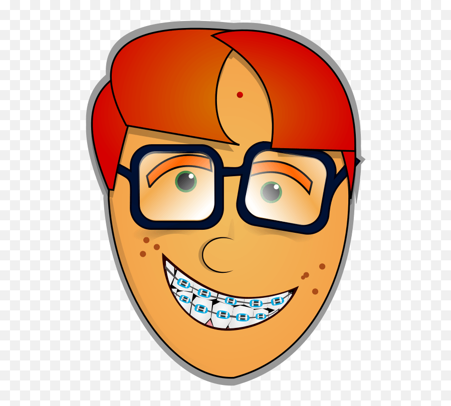 Nerd Glasses Clipart Transparent - Nerd Cartoon Face Emoji,Dork Emoji
