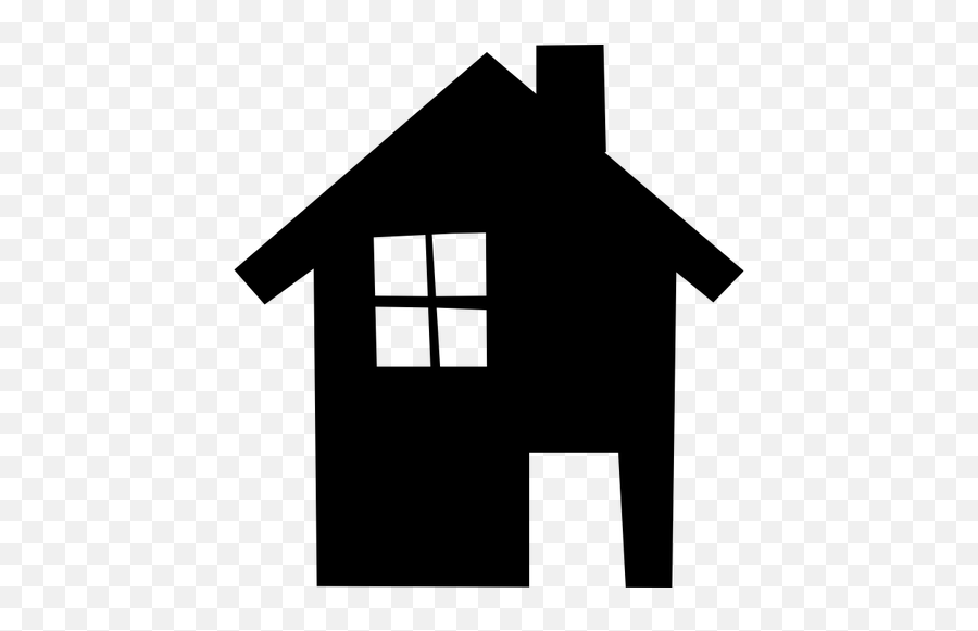 Vektor Grafis Dari Siluet Rumah - House Silhouette Emoji,House And Bride Emoji