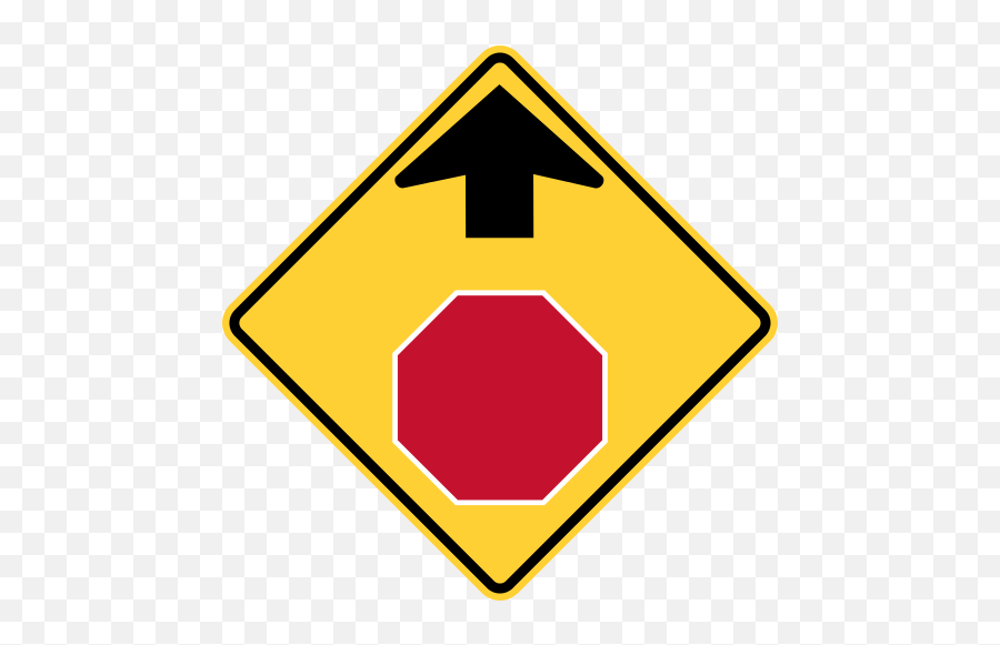 Radical Sign - Stop Ahead Sign Emoji,Stop Sign Emoji