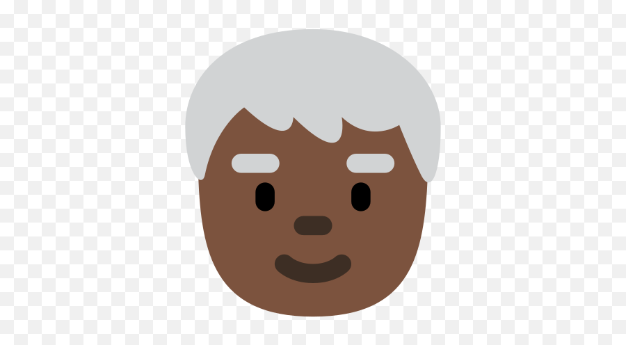 Older Person Emoji With Dark Skin Tone Meaning And Pictures - Illustration,Person Emoji