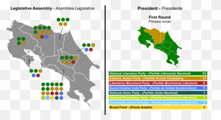 Costa Rica General Election 2006 - Vector Map Costa Rica Emoji,Costa Rica Emoji