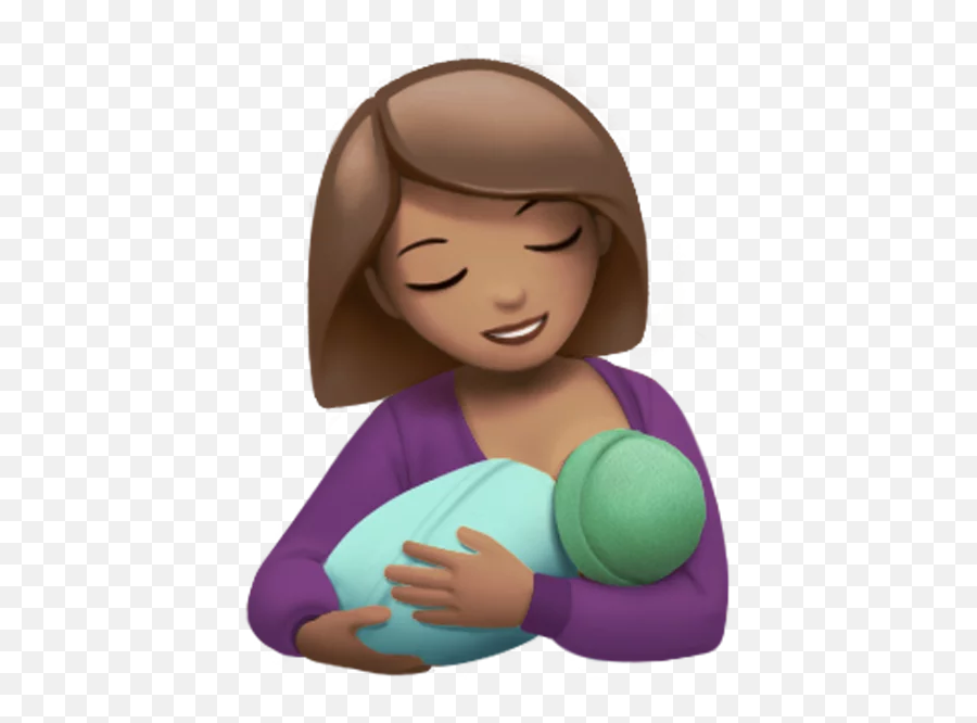 A Breastfeeding Emoji Is - Mom And Baby Emoji,Phone Emoji