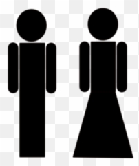 Toilets Washroom Gender Sign - Clip Art Emoji