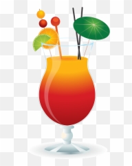 Cocktail Clipart Tropical Cocktail - Cocktail Clip Art Emoji,Martini Party Emoji