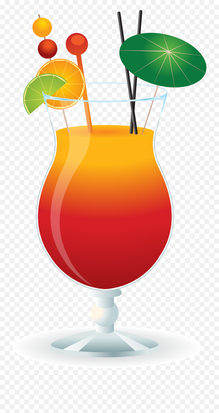 Cocktail Clipart Tropical Cocktail - Cocktail Clip Art Emoji,Martini Party Emoji