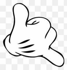 Qopo - Mickey Mouse Shaka Hands Png Emoji