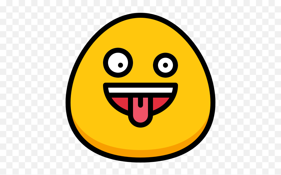 Crazy - Smiley Emoji,Crazy Emoticon Face