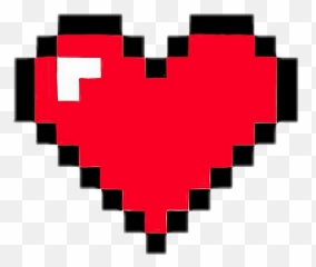 Heart Pixelart Game Retro Red Minecraft - 8 Bit Heart Png Emoji,Half Heart Emoji