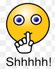 Hermle 351 Series - Quiet Clip Art Emoji,Shut Up Emoticon