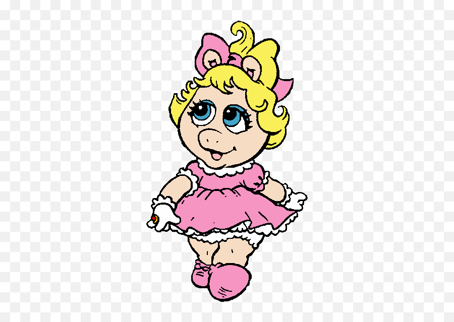 Miss Piggy Clipart Freeuse Png Files - Muppet Baby Miss Piggy Emoji,Miss Piggy Emoji