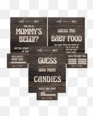 Bear Baby Shower Activities - Poster Emoji