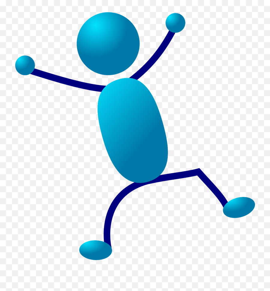 Stickman Stick Figure Dancing Happy Jumping - Stickman Clipart Emoji,Dancing Girls Emoji