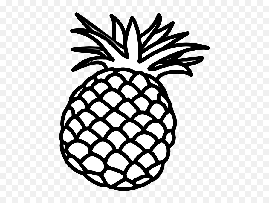 Library Of Small Pineapple Smile Graphic Royalty Free - Pineapple Clipart Black And White Emoji,Pineapple Emoji