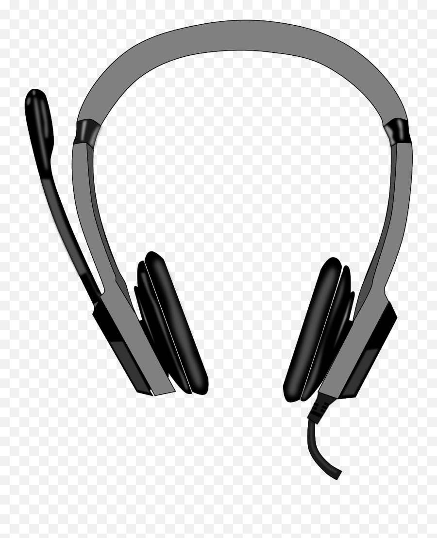 Headset Head - Set Headphones Mic Png Image Clipart Full Headphone Microphone Cartoon Png Emoji,Emoji Headphones