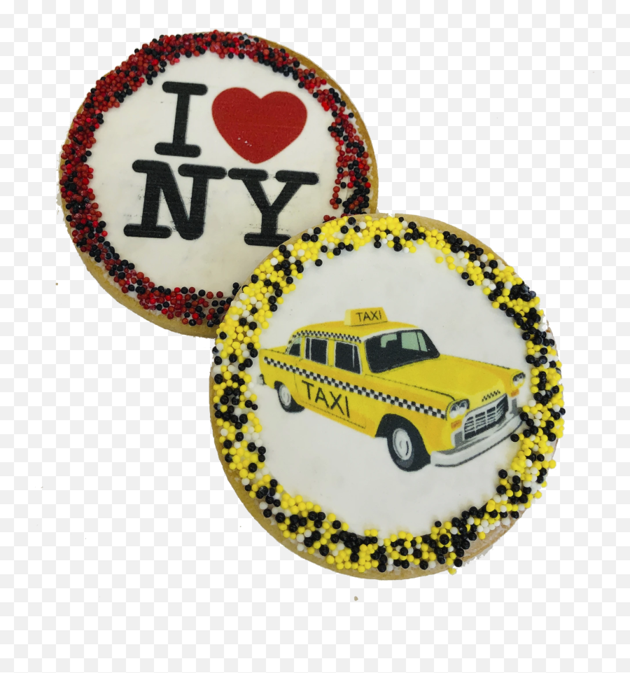 New York City Sugar Cookies - Love New York Png Emoji,Taxi Emoji