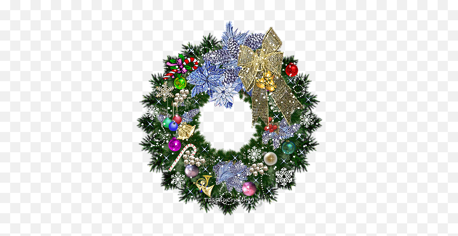 Top Christmas Stickers For Android U0026 Ios Gfycat - Animated Christmas Wreath Gif Emoji,Christmas Wreath Emoji