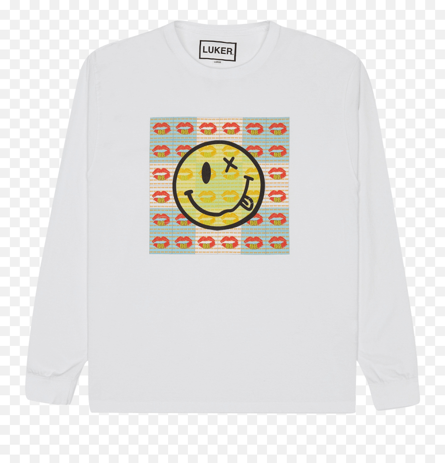 Luker Acid Longsleeve T - Shirt Longsleeve Tshirts For Men Nirvana Emoji,Emoticon 0